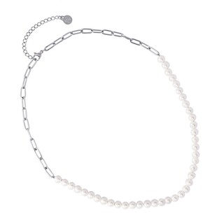 Women's Necklace With Pearls Steel 316L BCO484PL Anartxy